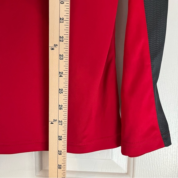 Athletic Pullover University of Maryland UM Red Black Grey Zipper Size M - Picture 10 of 14